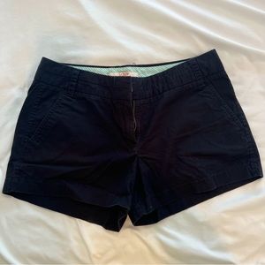 J. Crew navy cotton chino shorts 3 in inseam size 6